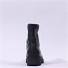 Pepe Saenz Sara Front Zip Wedge Boot - Black Leather